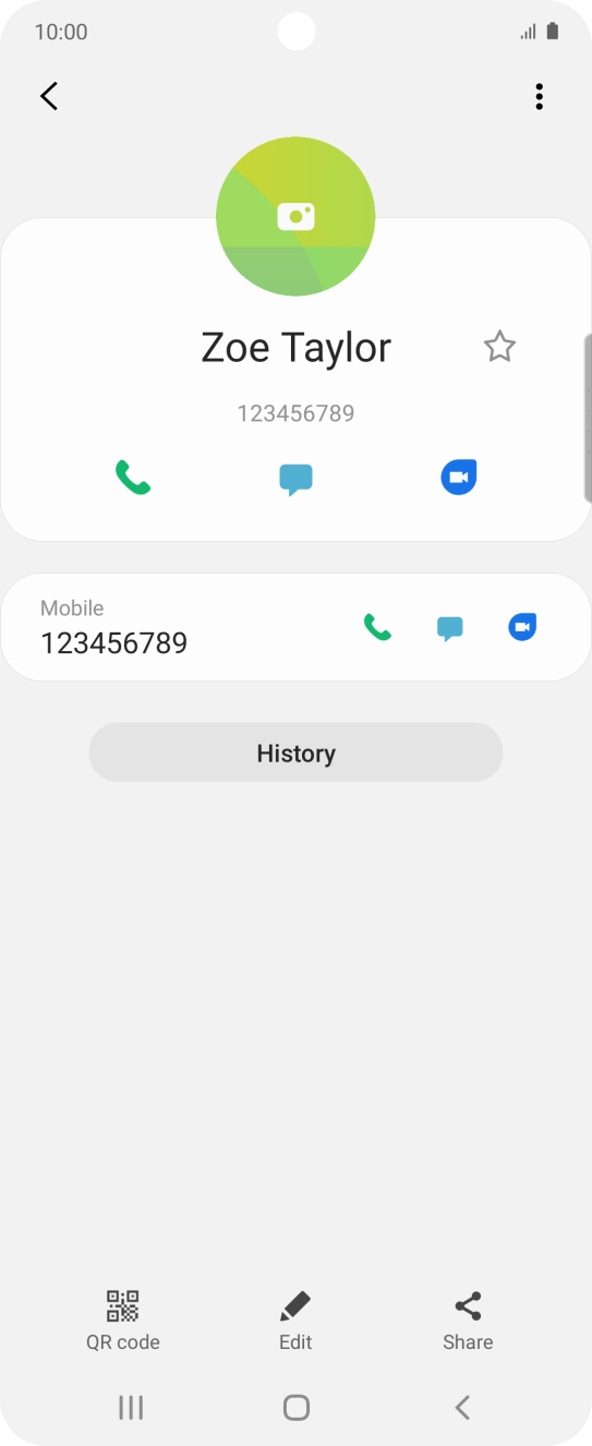 Press the Home key to return to the home screen.