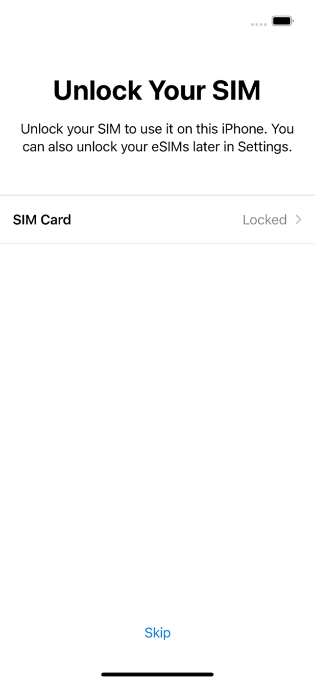 Press SIM Card. Press SIM Card.