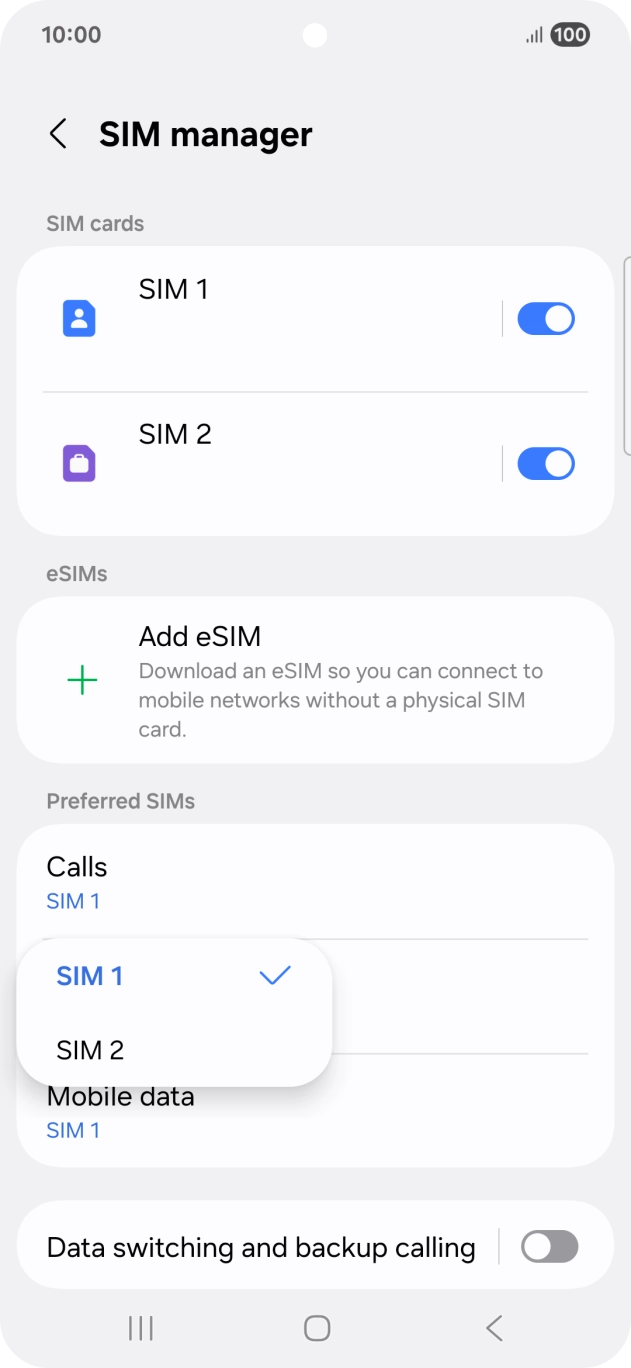 Press the required plan.