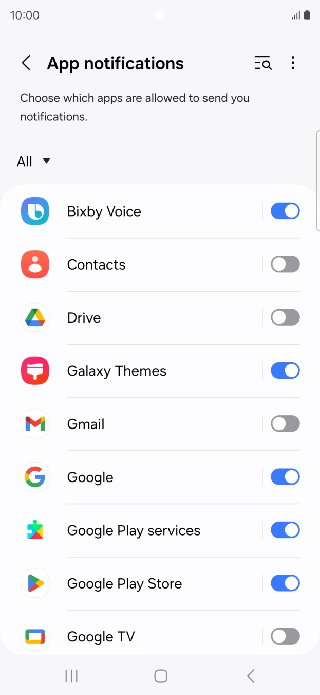 Press the drop down list. Press the drop down list.