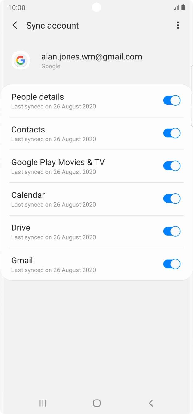 Press the Home key to return to the home screen. Press the Home key to return to the home screen.