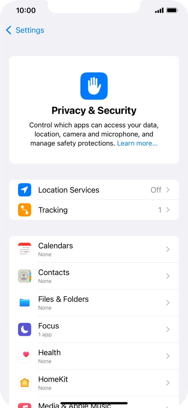 Press Location Services. Press Location Services.