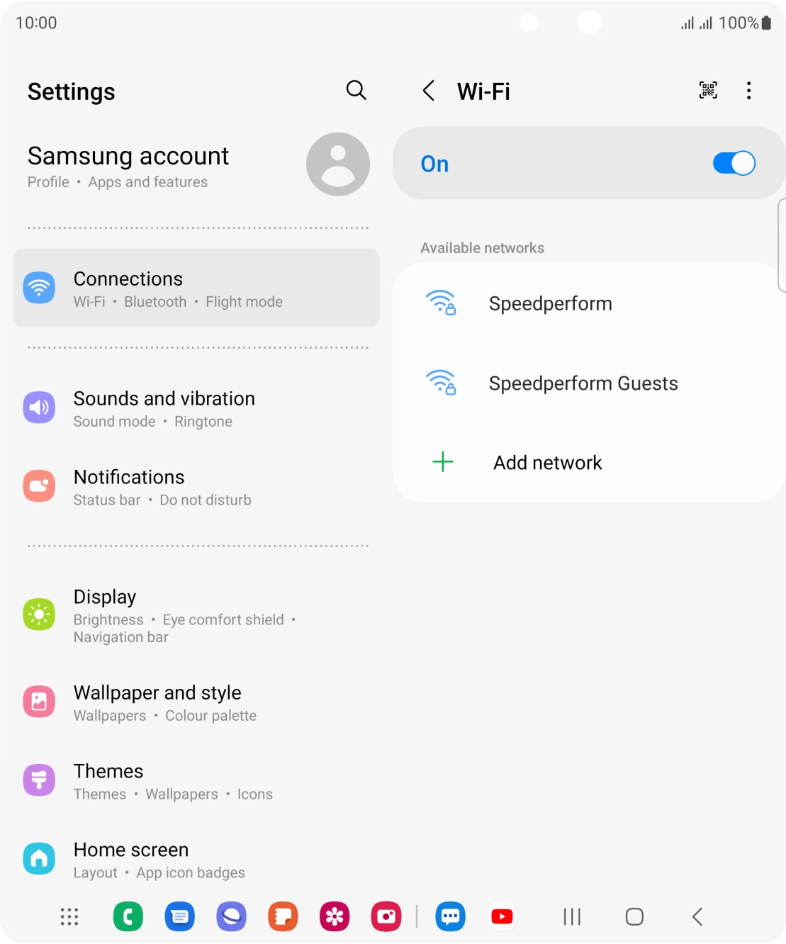 Press the required WiFi network.