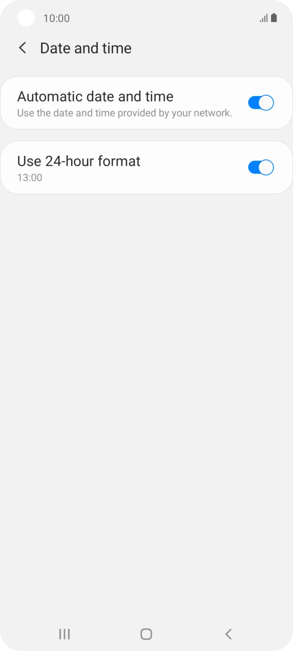 Press the Home key to return to the home screen.