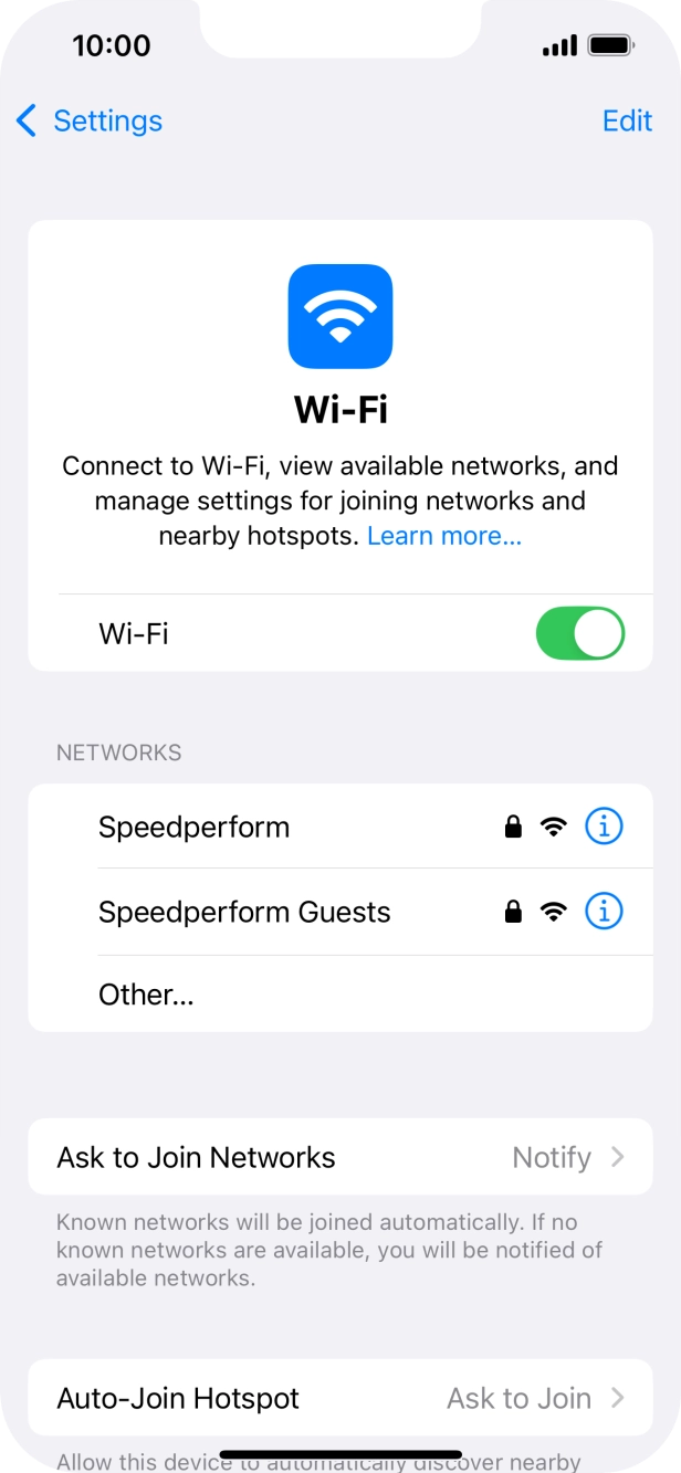 Press the required WiFi network and key in the password for the WiFi network. Press the required WiFi network and key in the password for the WiFi network.
