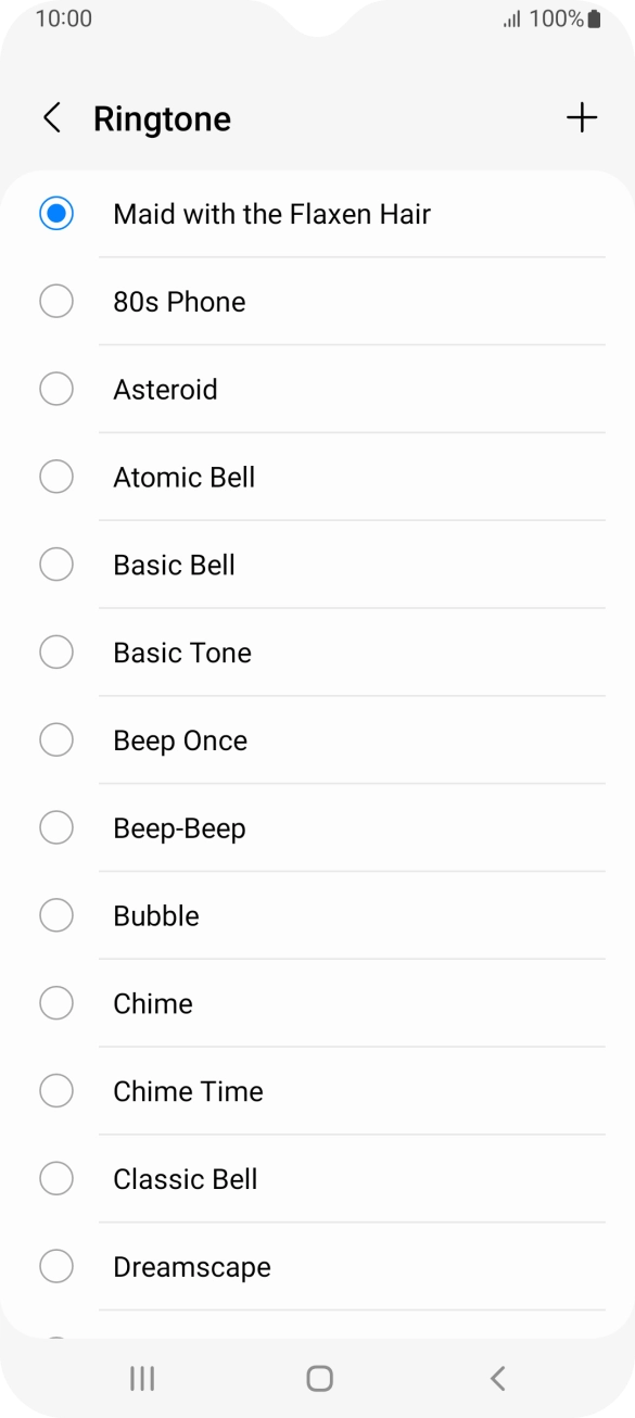 Press the Home key to return to the home screen.