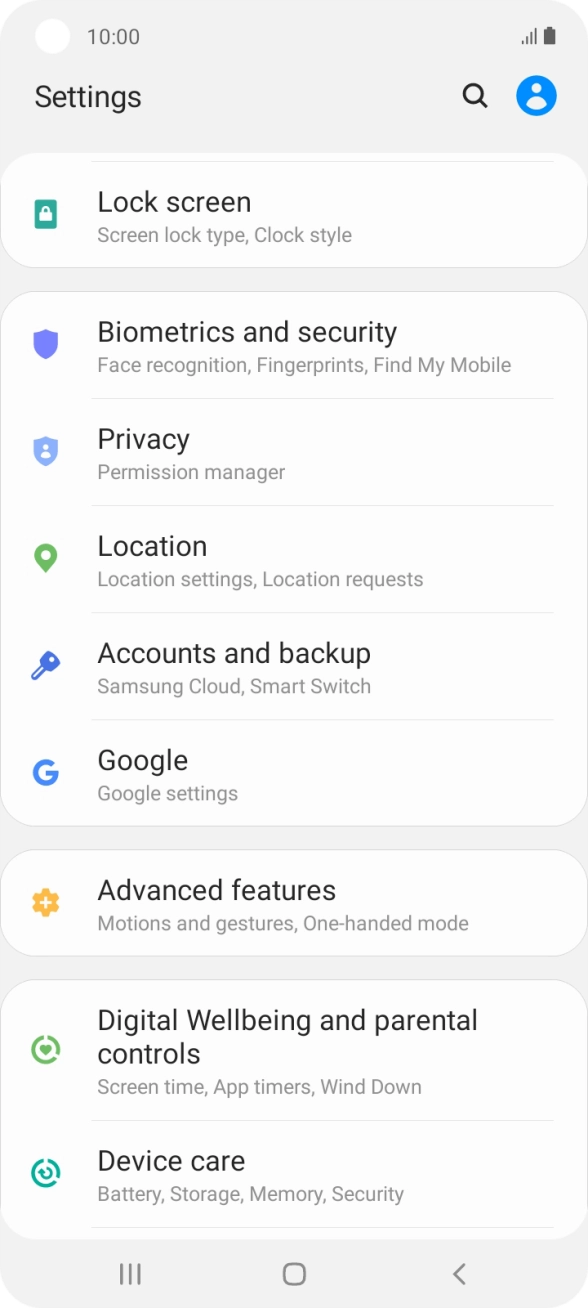 Press Accounts and backup.