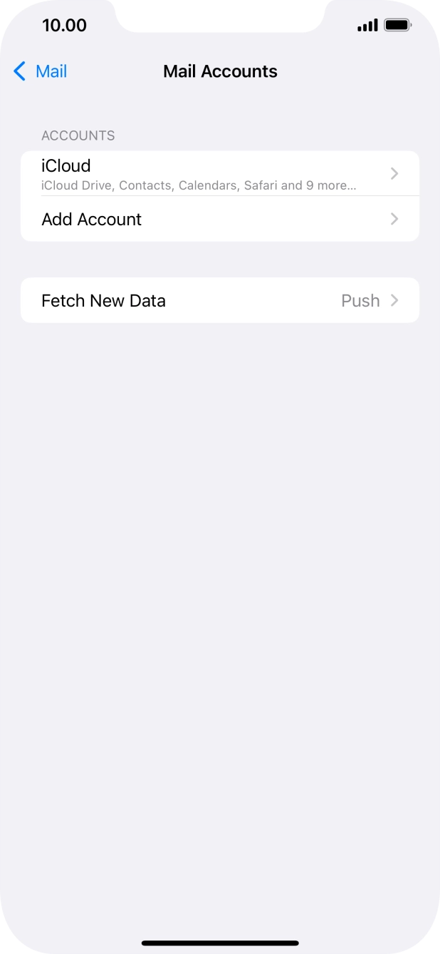 Press Add Account. Press Add Account.