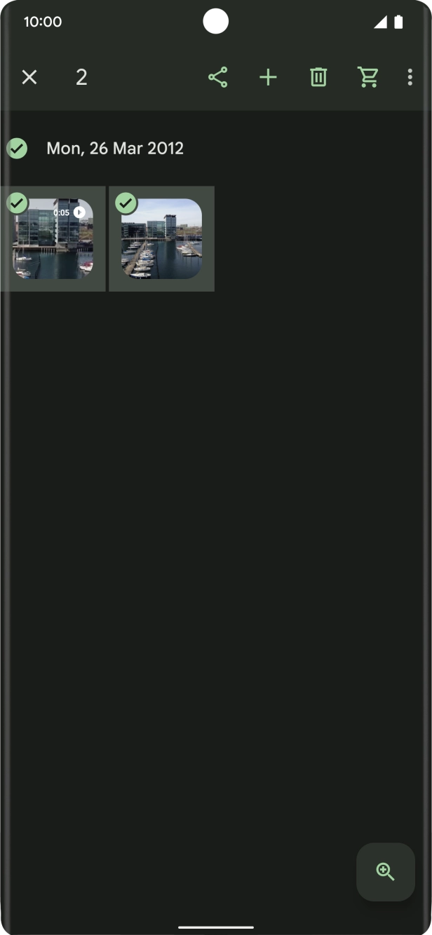 Press the share icon. Press the share icon.