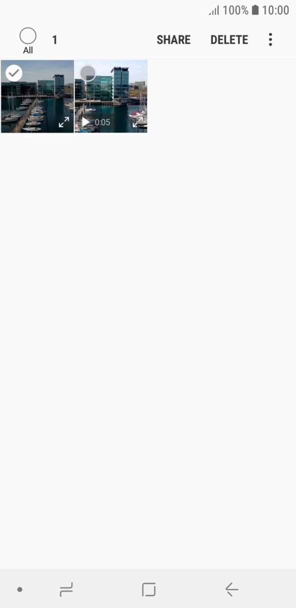 Press the field above 'All'. Press the field above 'All'.