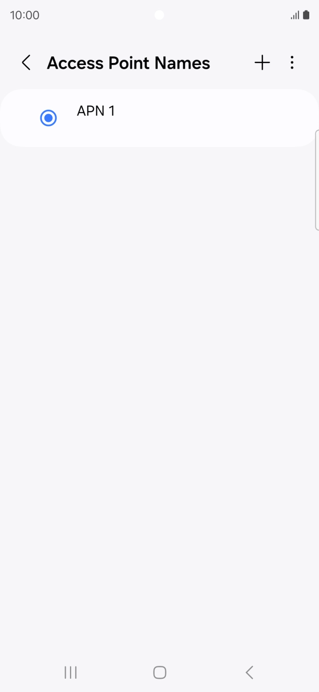 Press the add icon. Press the add icon.