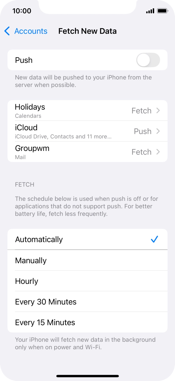 If you turn off the function, press the required setting. If you turn off the function, press the required setting.