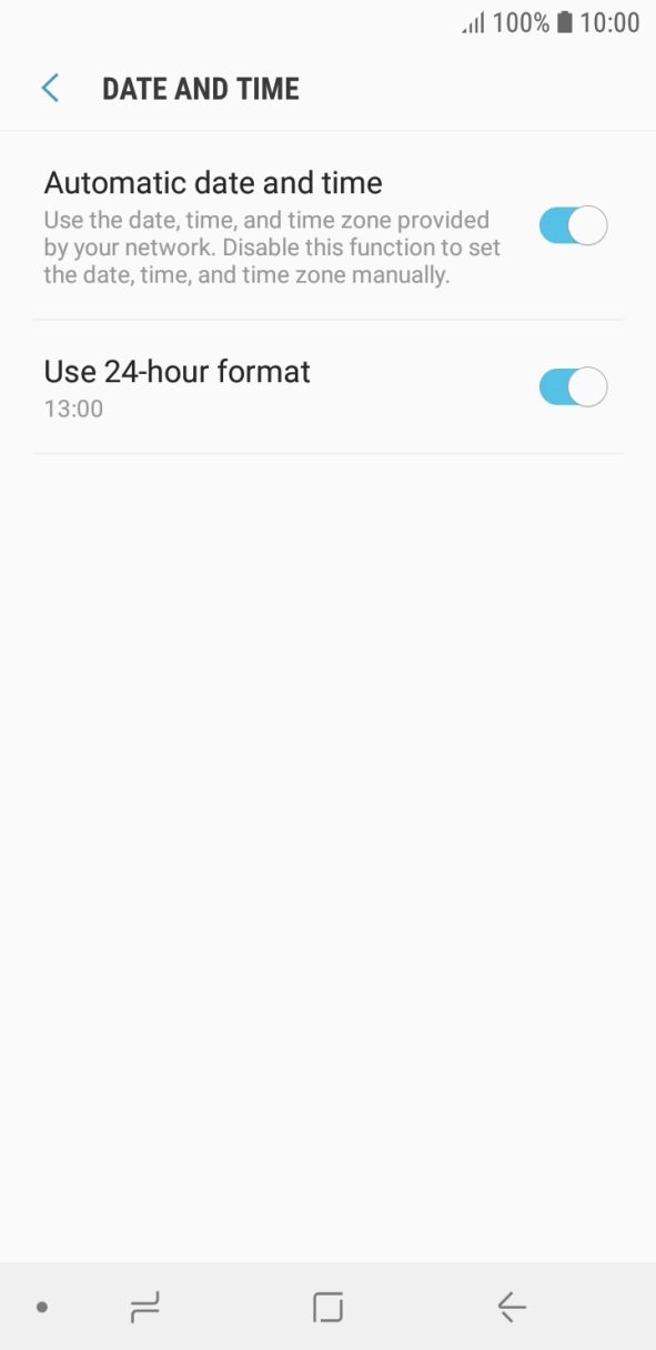 Press the Home key to return to the home screen.