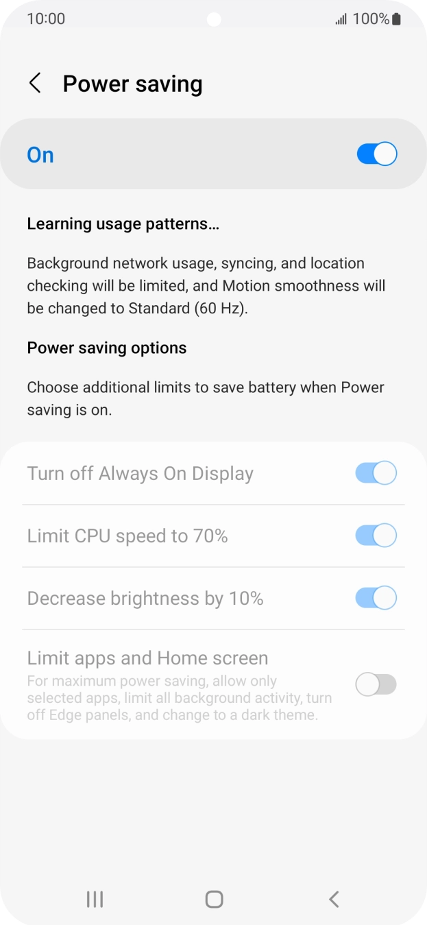 Press the Home key to return to the home screen.