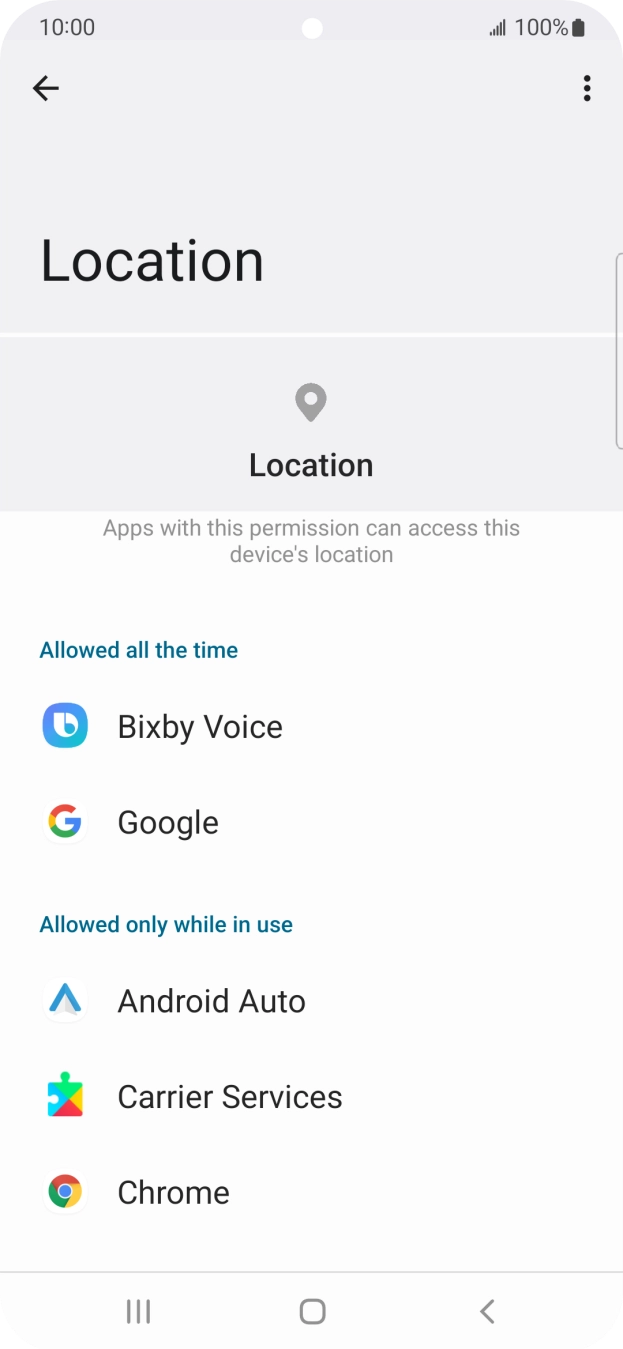 Press the required app.