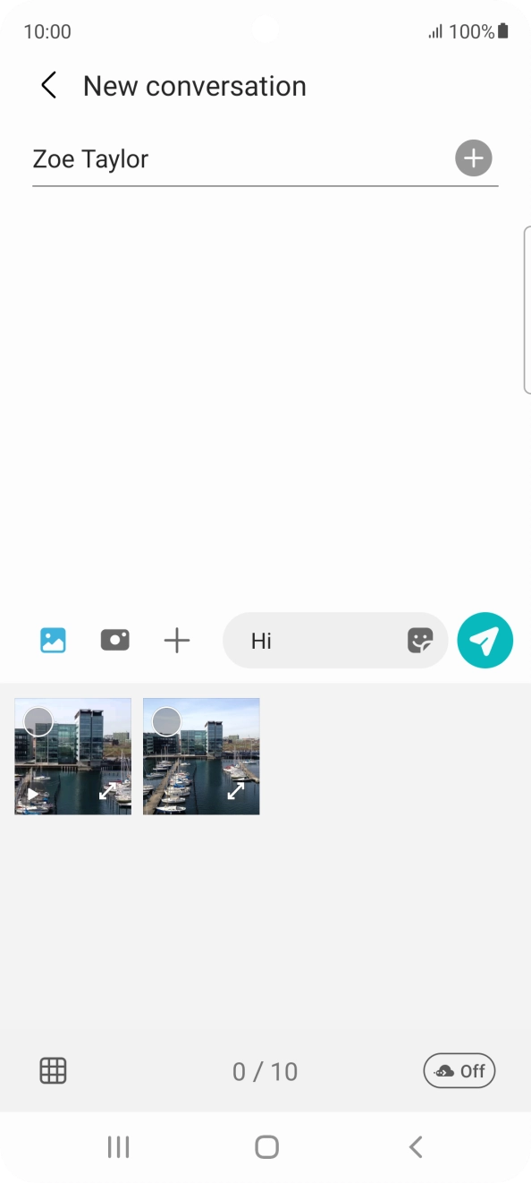 Press the gallery icon and go to the required folder. Press the gallery icon and go to the required folder.
