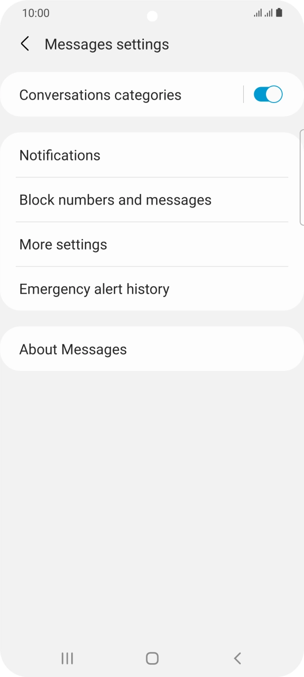 Press More settings. Press More settings.