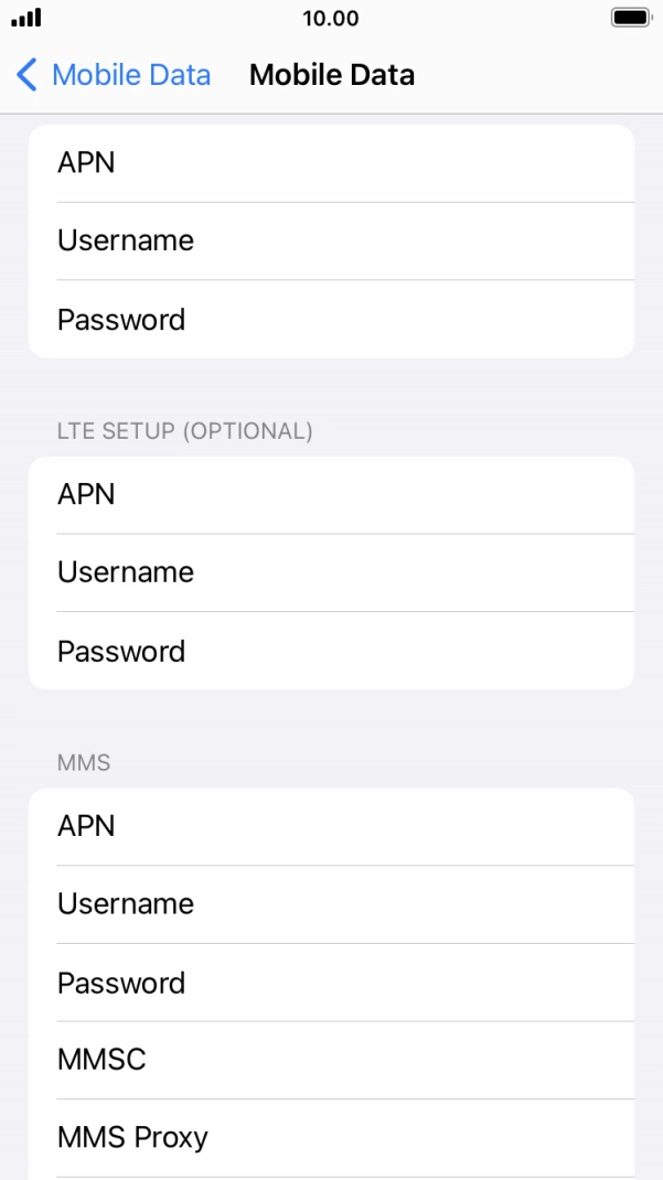 Press APN and key in wap.o2.co.uk.