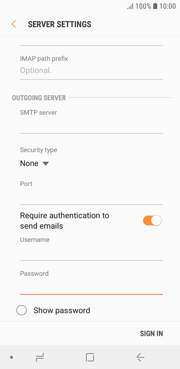 Press SIGN IN. Press SIGN IN.