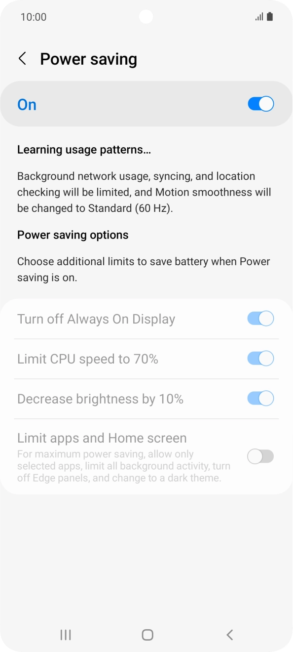 Press the Home key to return to the home screen.