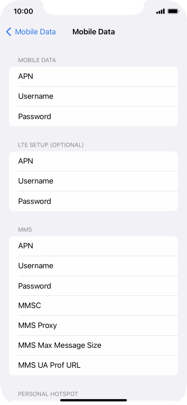 Press APN and key in idata.o2.co.uk. Press APN and key in idata.o2.co.uk.