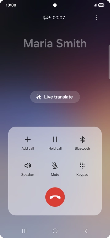 Press Live translate. Press Live translate.