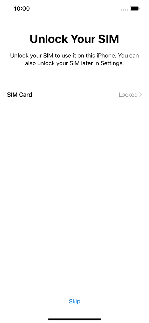 Press SIM Card.