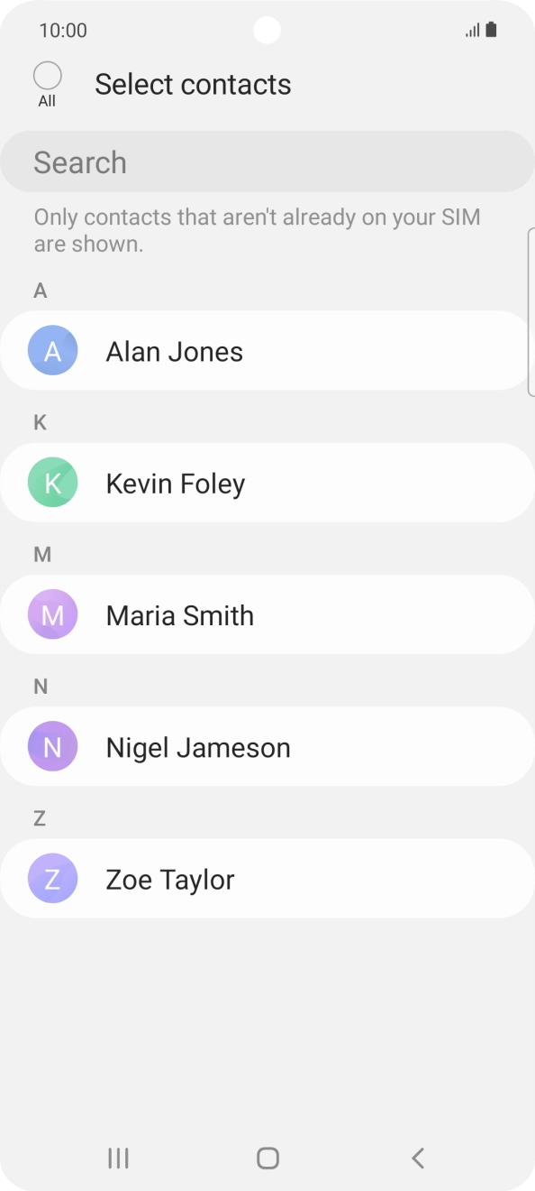 Press the field above 'All'.