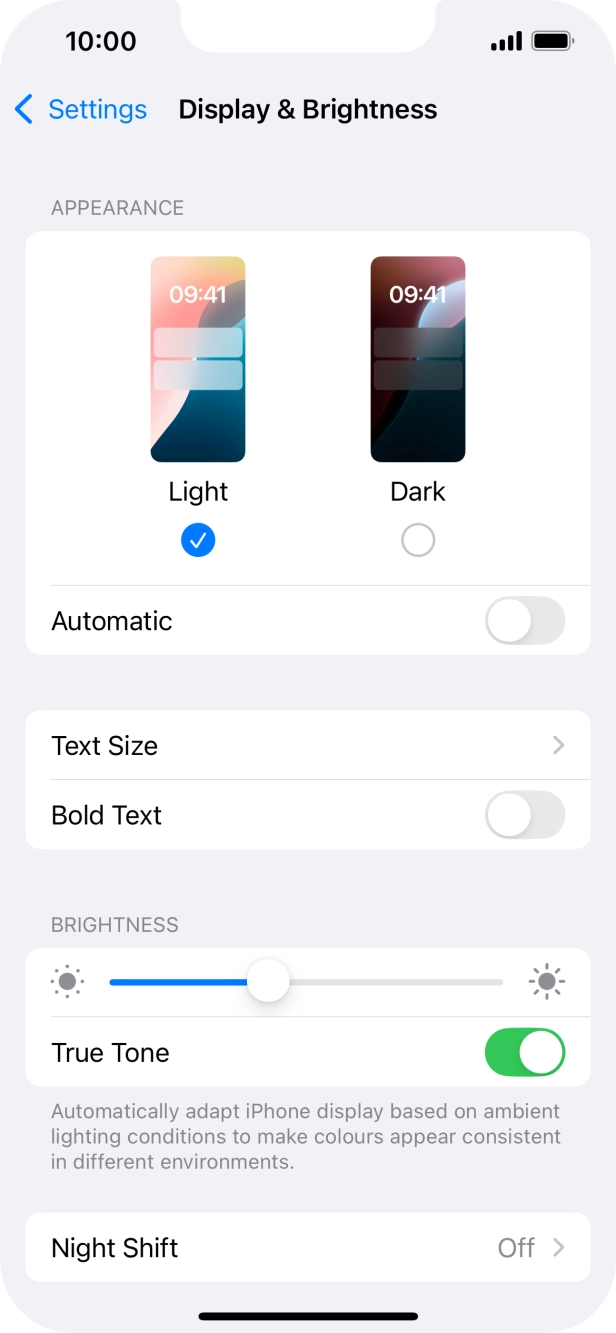 Press Dark. Press Dark.