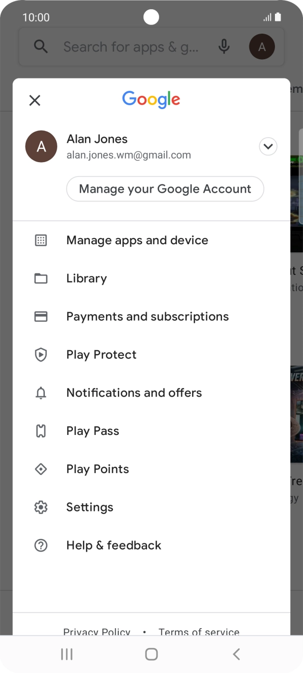 Press Settings. Press Settings.