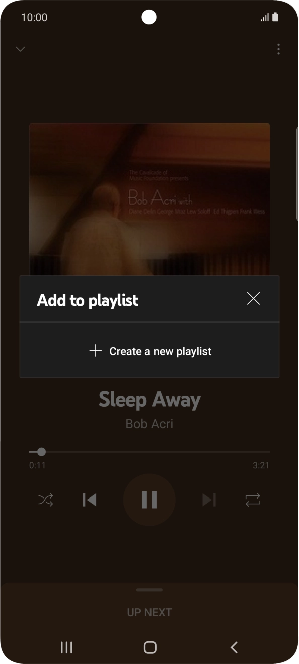 Press Create a new playlist.