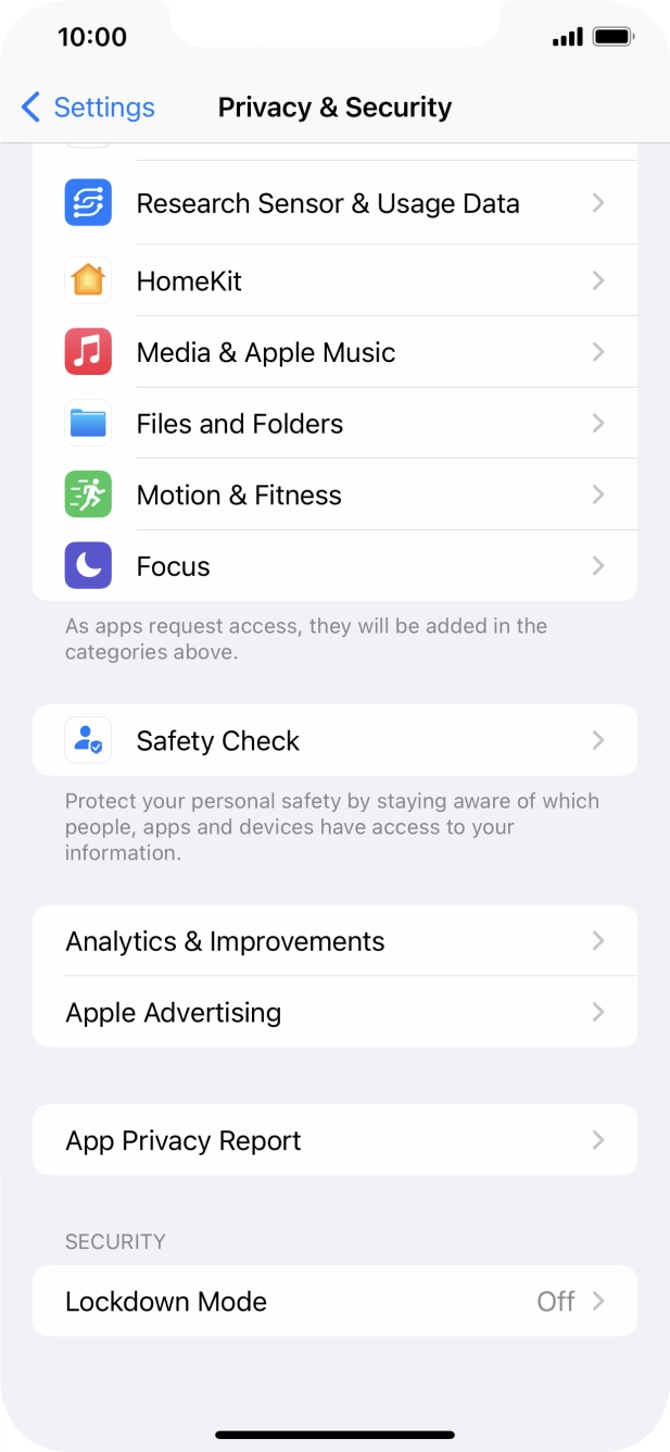 Press App Privacy Report.