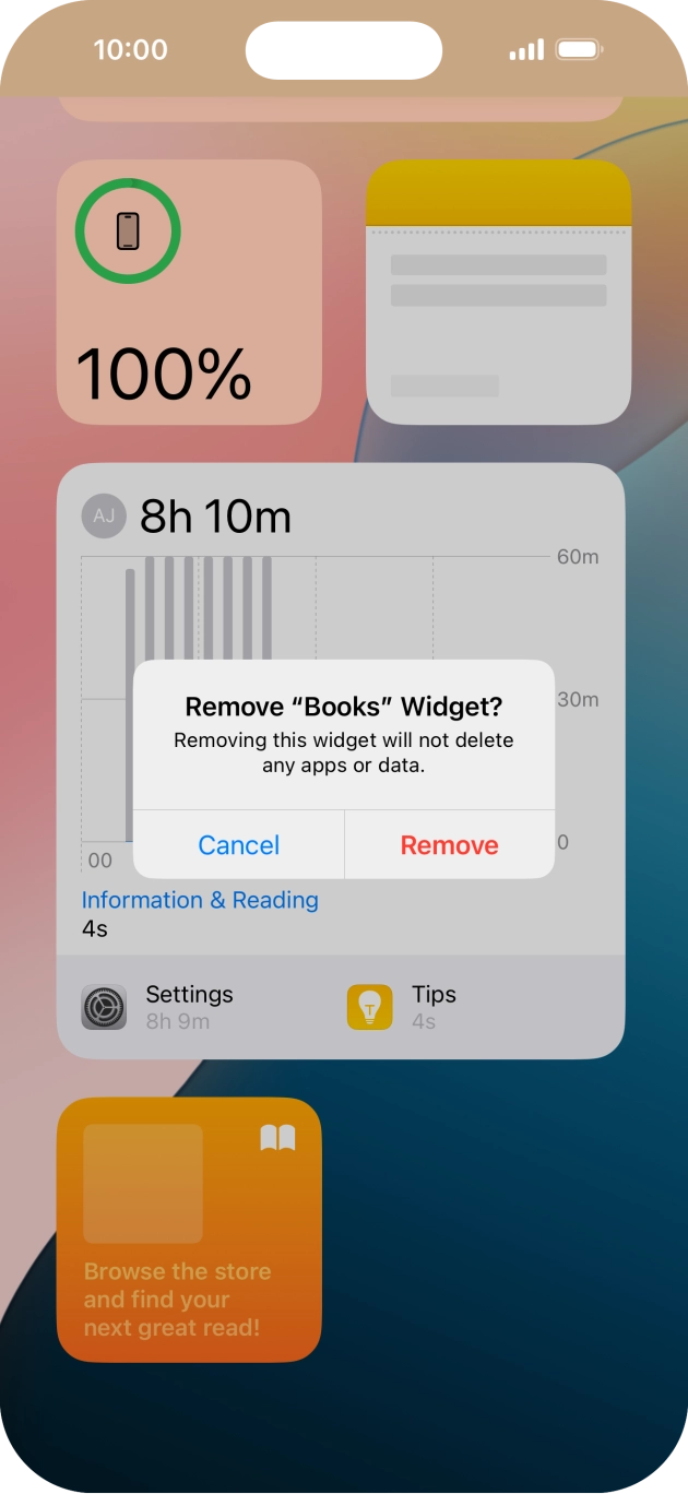 Press Remove. Press Remove.