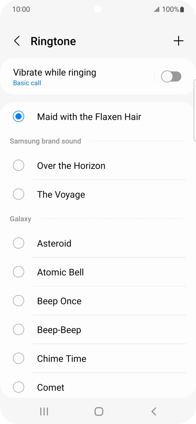 Press the Home key to return to the home screen.