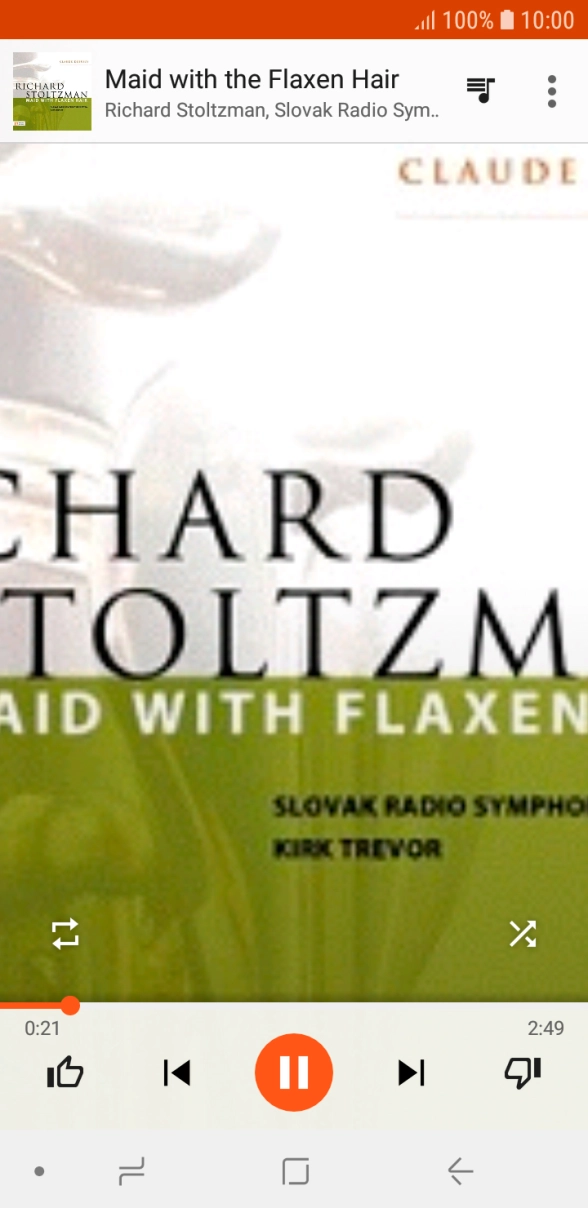 Press arrow right to go to the next audio file.