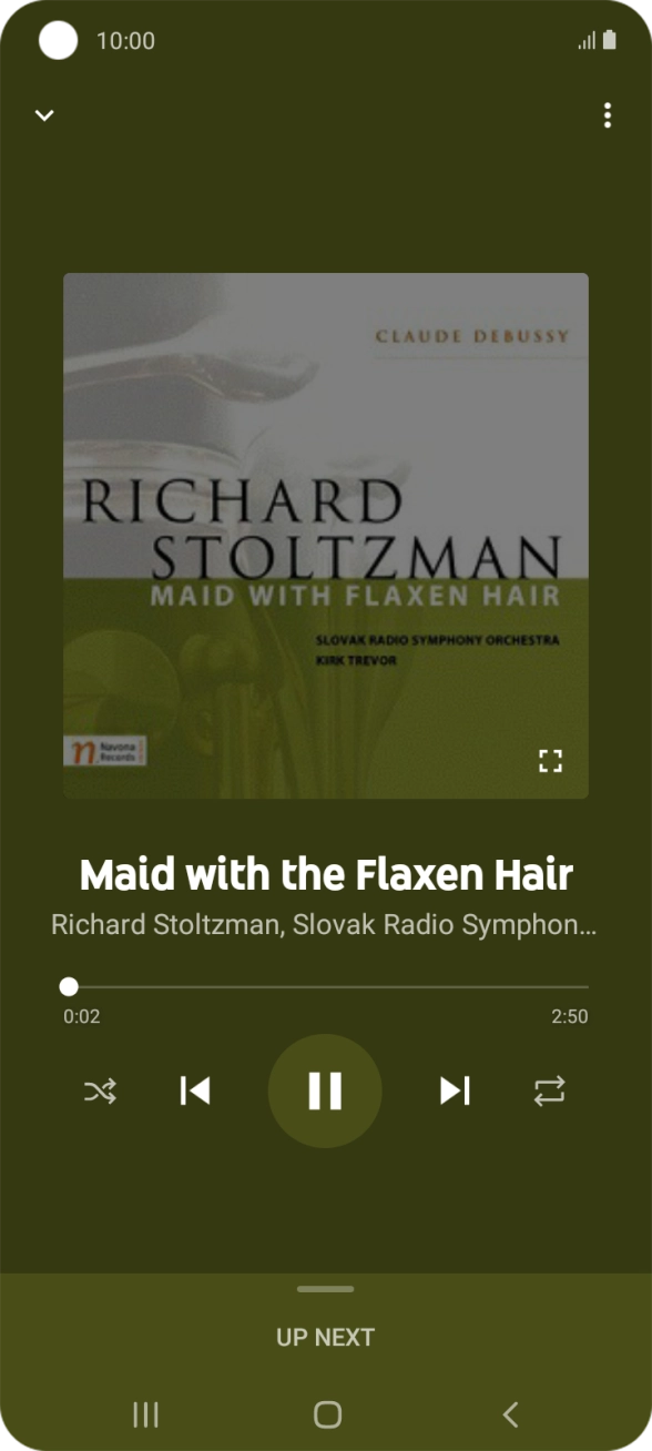 Press arrow right to go to the next audio file.