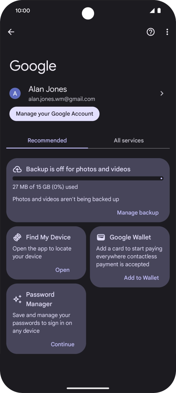 Press Find My Device.