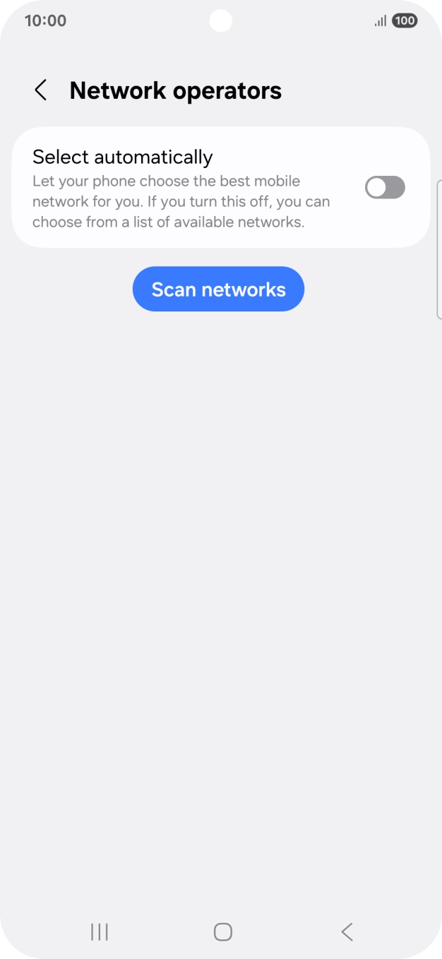 Press the indicator next to 'Select automatically' to turn on the function.