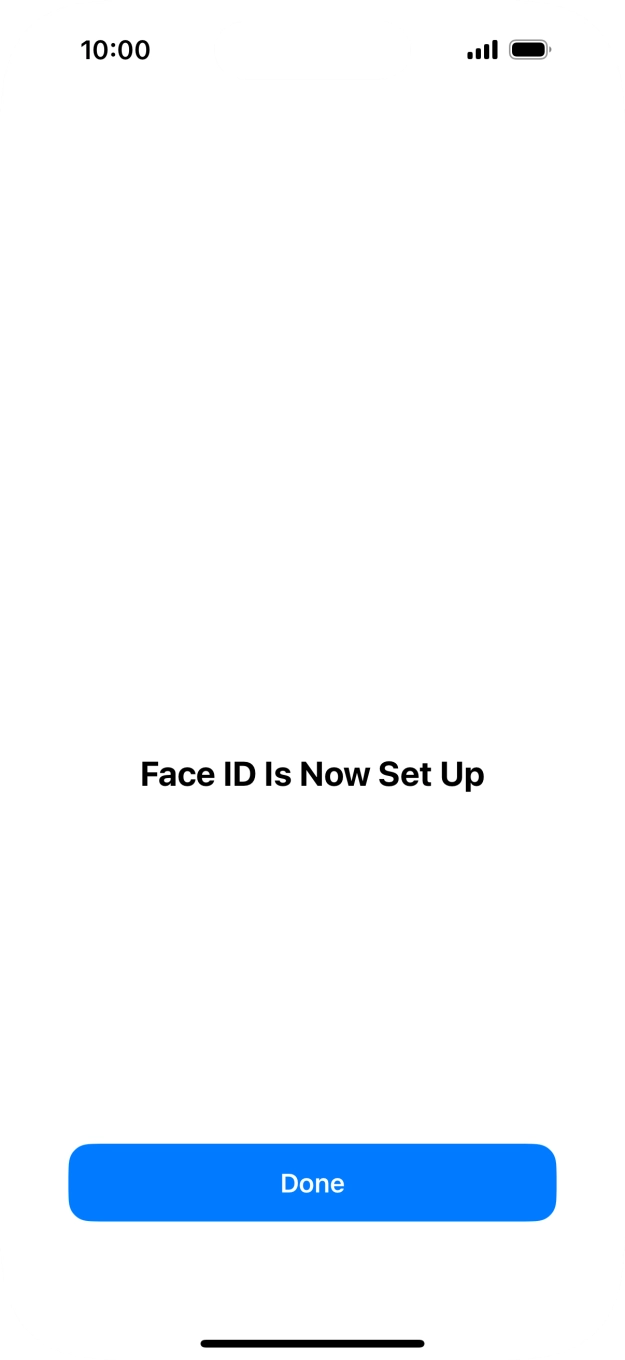 Press Done. If you haven't previously selected a lock code, key in a code of your own choice twice.