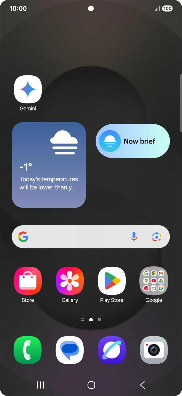 Press and hold the required app icon.