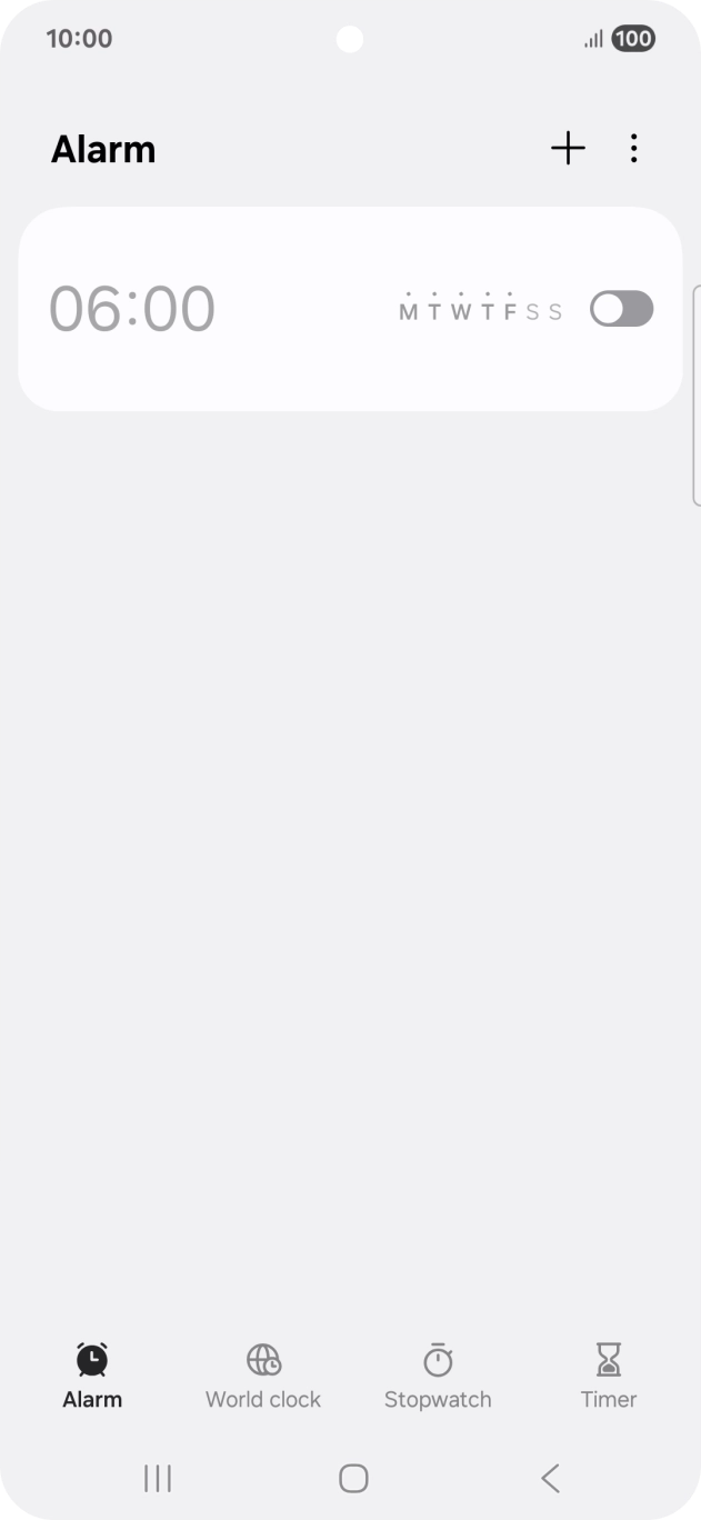 Press the Home key to return to the home screen.