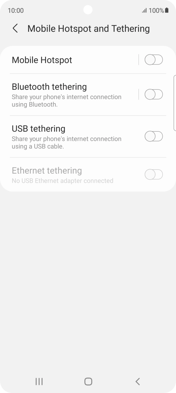 Press Mobile Hotspot. Press Mobile Hotspot.