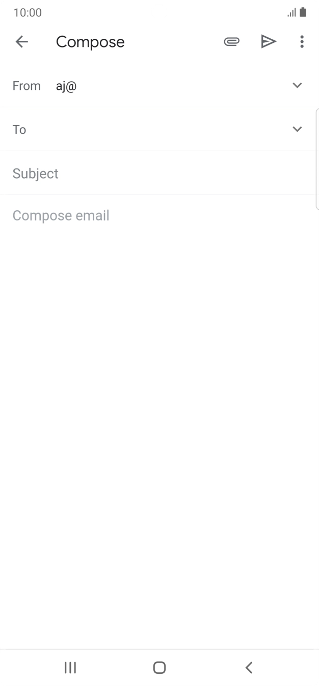 Press the field next to 'To' and key in the first letters of the recipient's name.