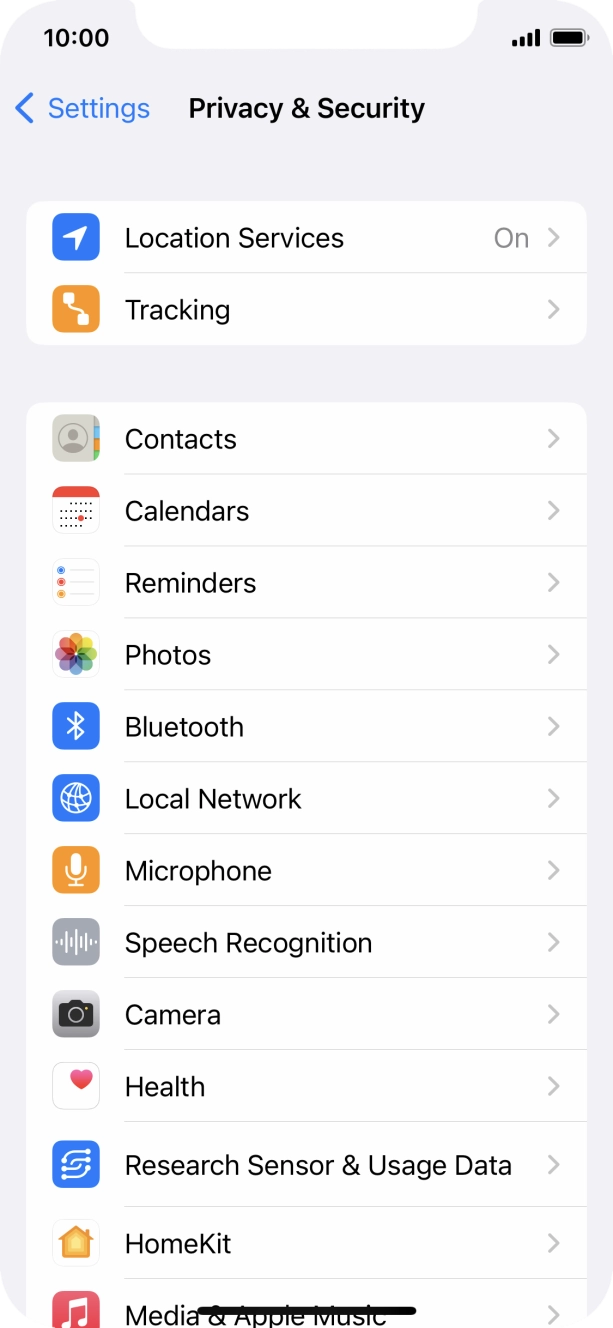 Press Location Services. Press Location Services.
