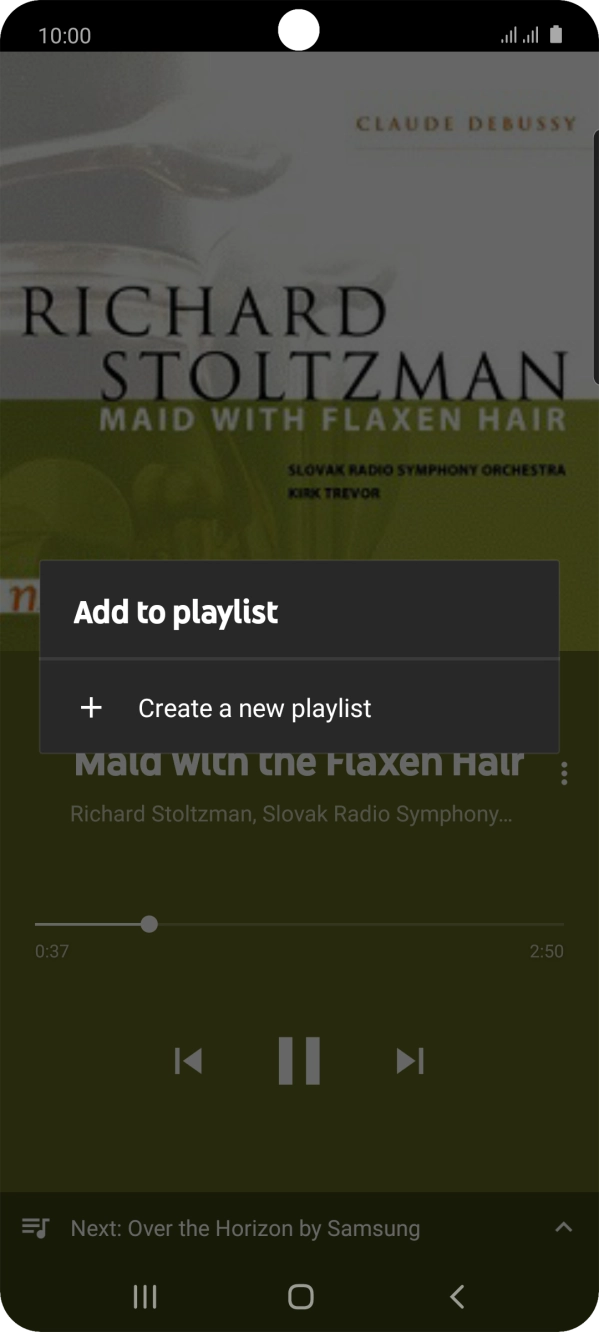 Press Create a new playlist.