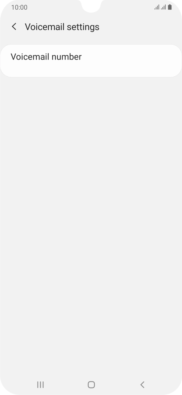 Press Voicemail number.