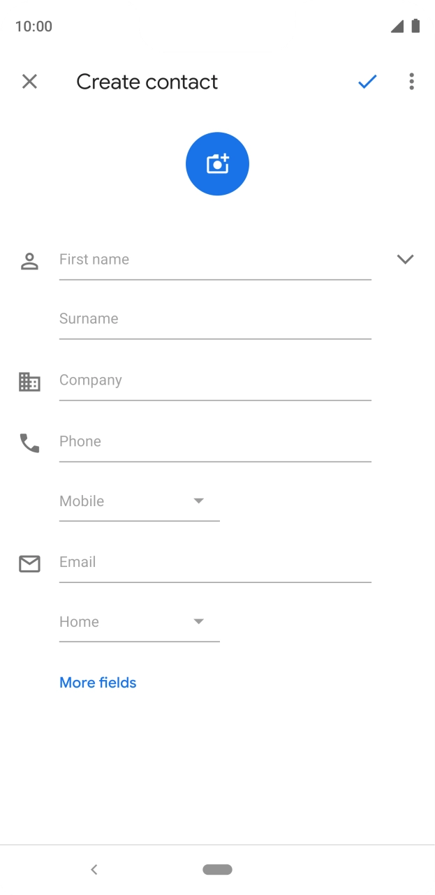 Press First name and key in the required first name.