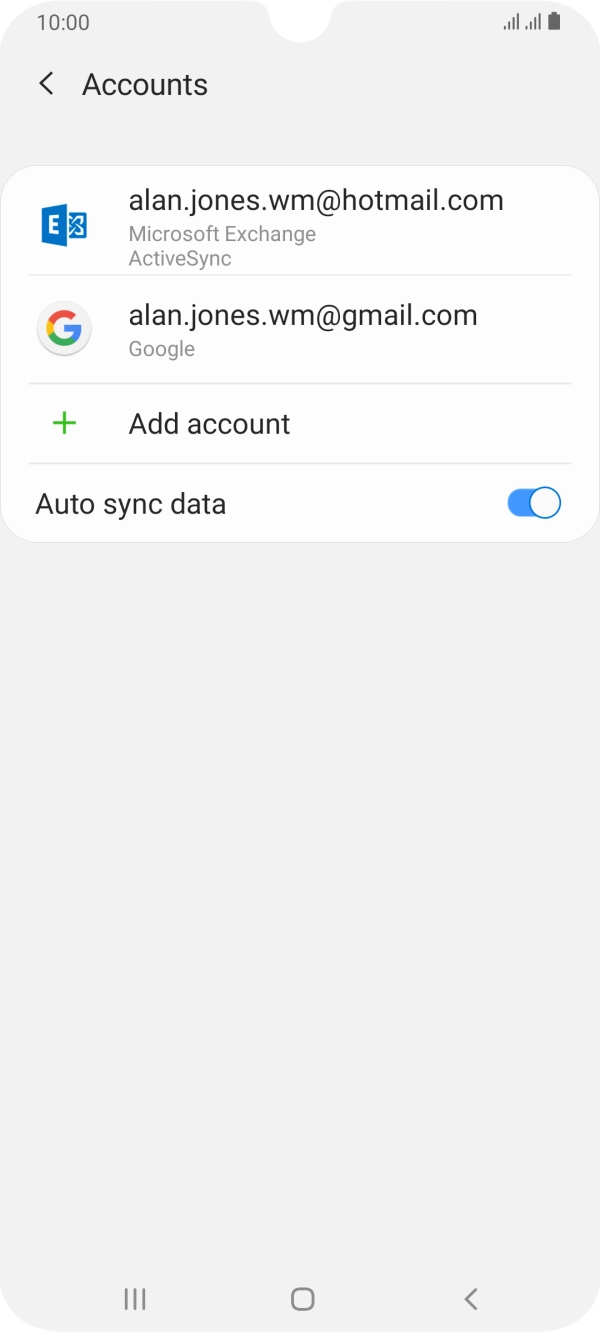 If this screen is displayed, you email account has been recognised and set up automatically. Follow the instructions on the screen to key in more information and finish setting up your phone. If this screen is displayed, you email account has been recognised and set up automatically. Follow the instructions on the screen to key in more information and finish setting up your phone.