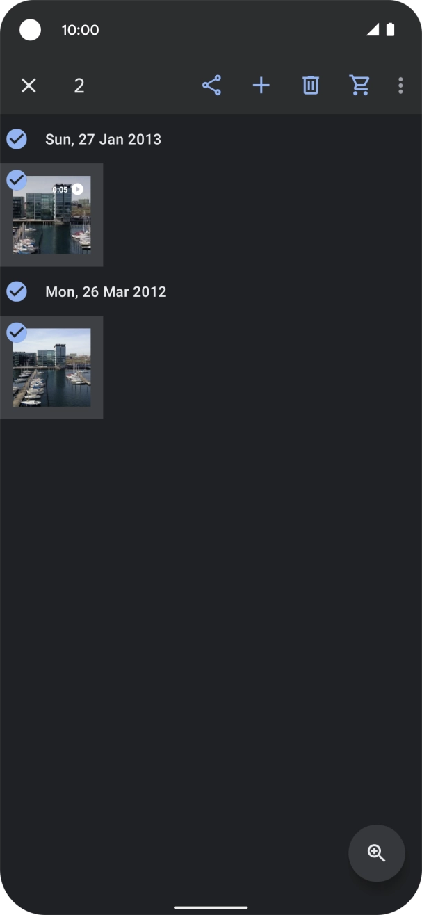 Press the share icon. Press the share icon.