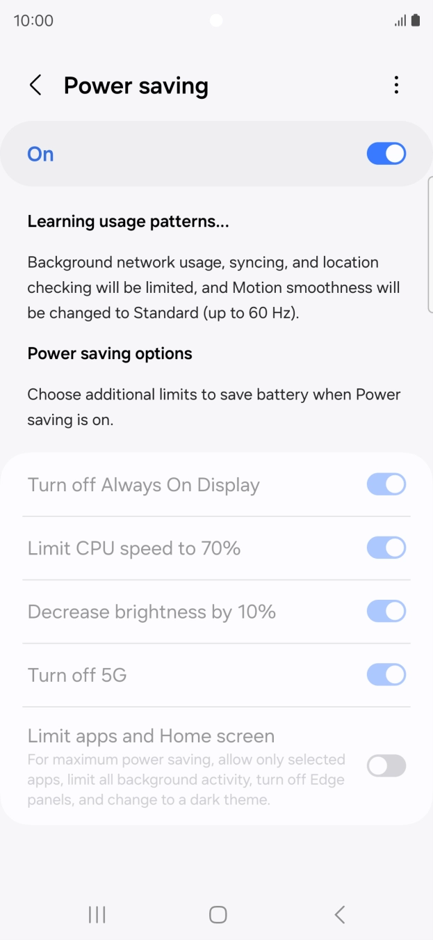 Press the Home key to return to the home screen.